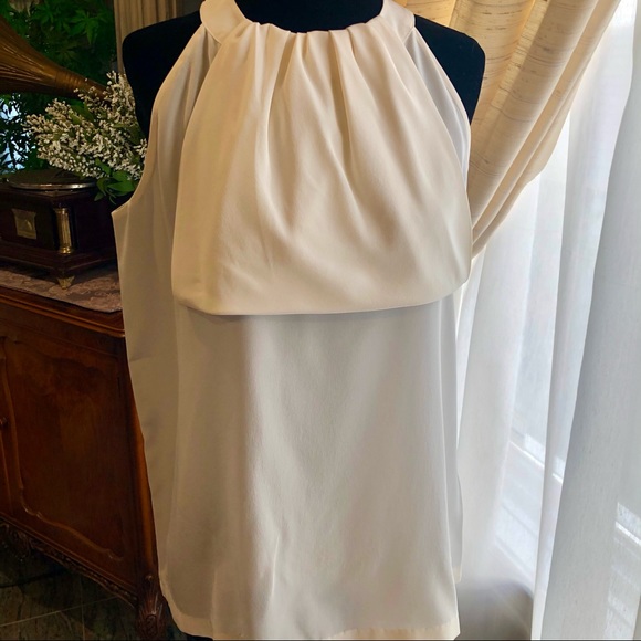 ❌SOLD❌ BNWT RAOUL off-white silk sleeveless top - Picture 3 of 4